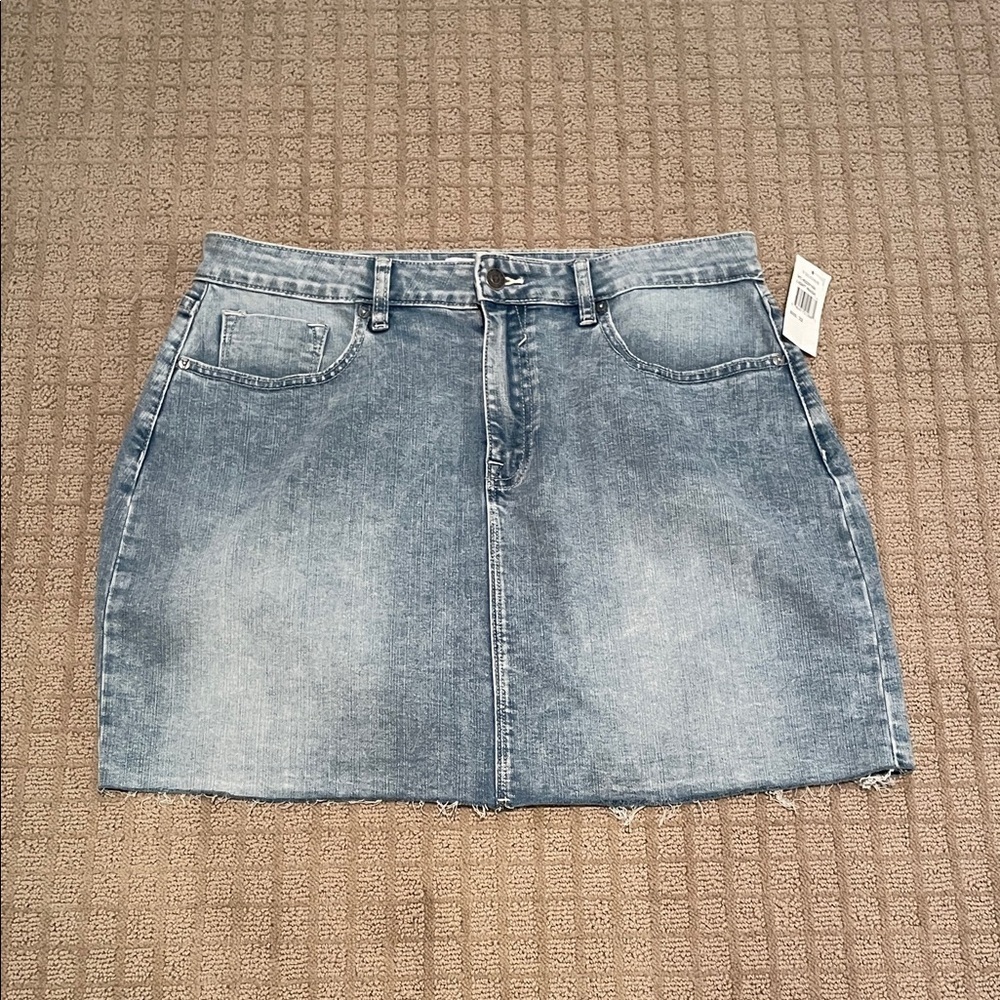 Vigoss Light Blue Denim Mini Skirt